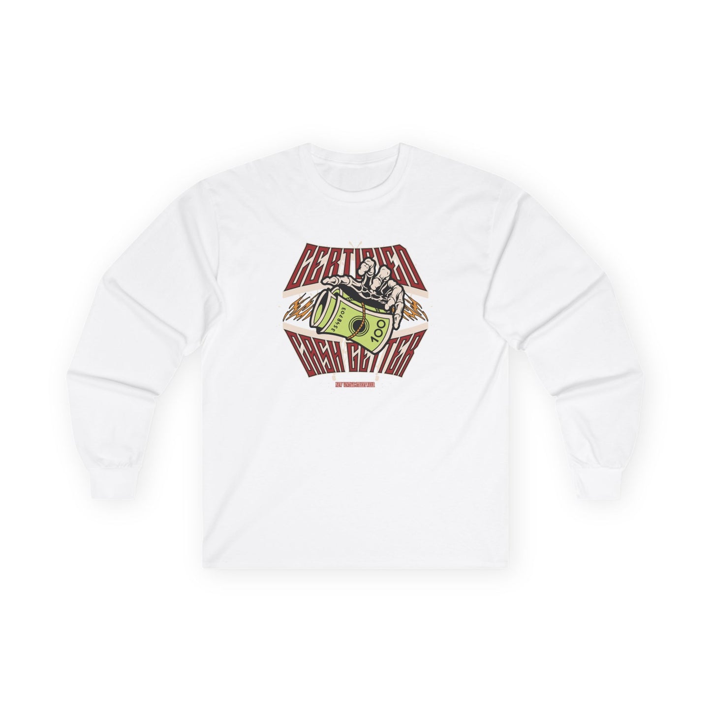 New Vintage Streetwear™ Certified Cash Getter Long Sleeve Tee