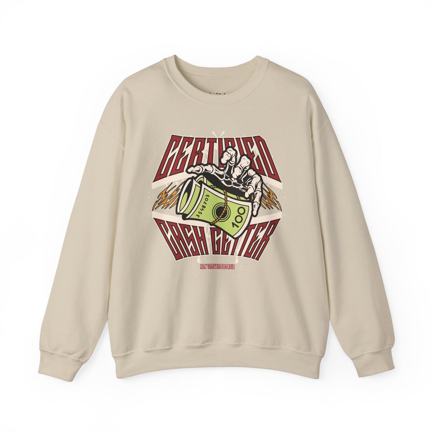 New Vintage Streetwear™ Certified Cash Getter Crewneck Sweatshirt