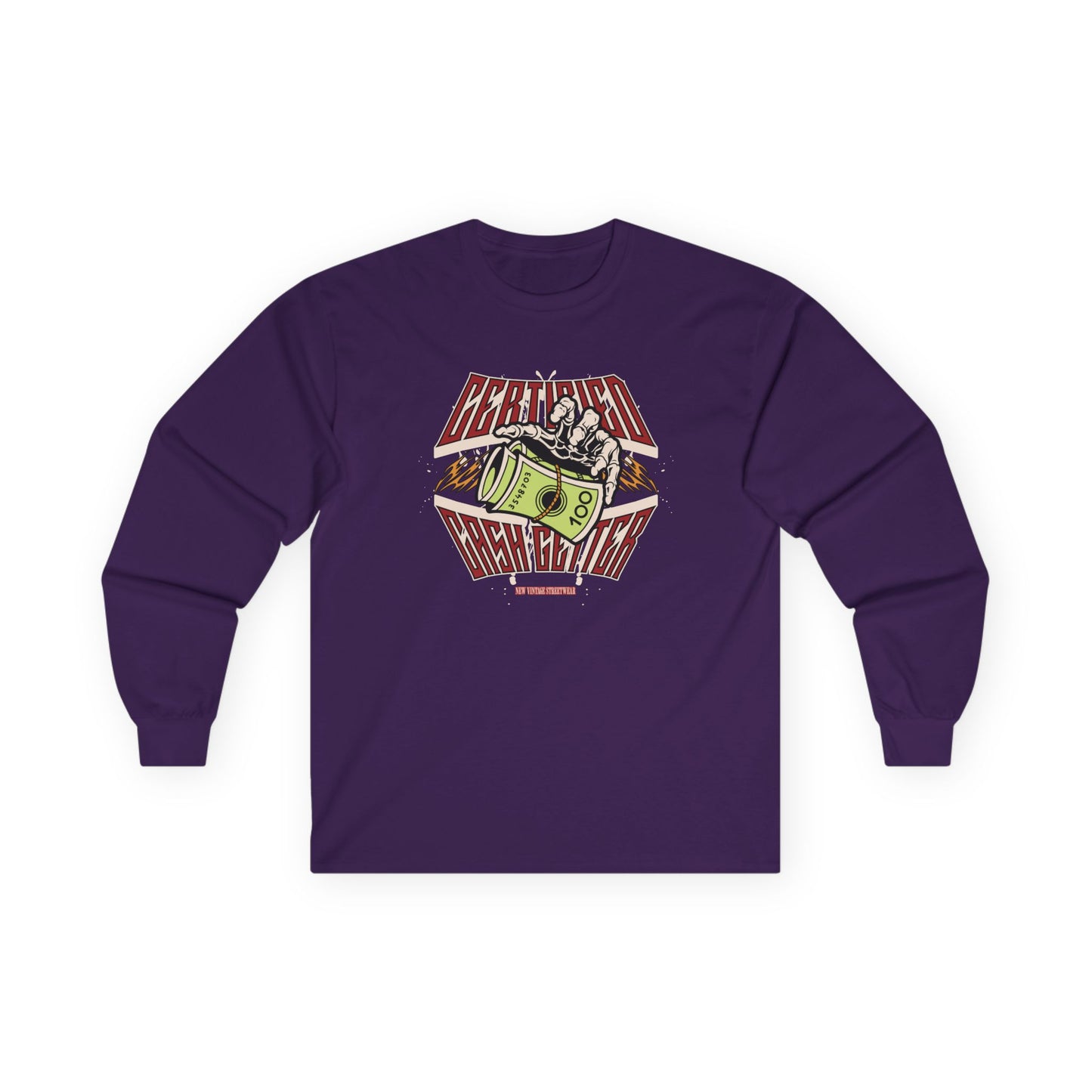 New Vintage Streetwear™ Certified Cash Getter Long Sleeve Tee