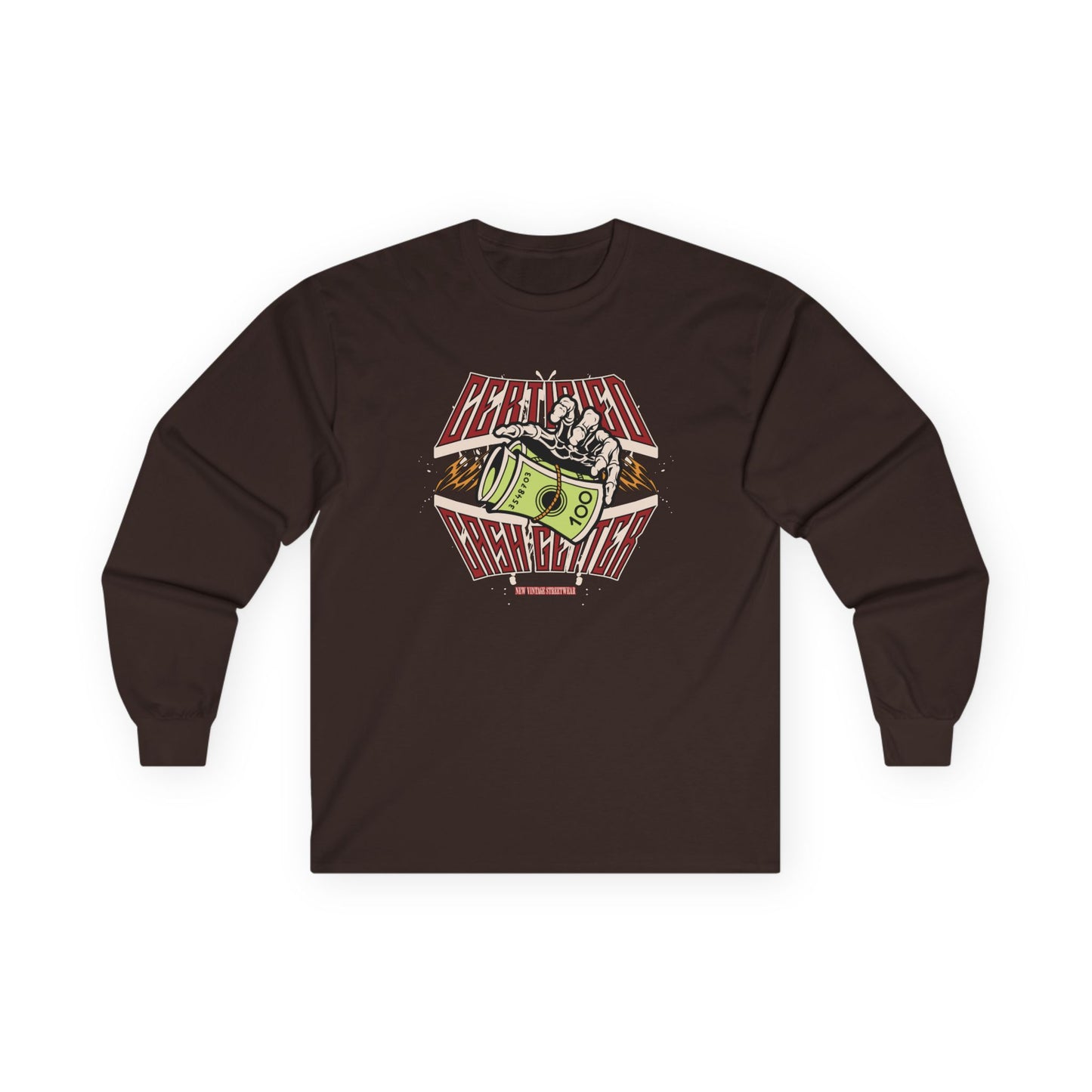 New Vintage Streetwear™ Certified Cash Getter Long Sleeve Tee