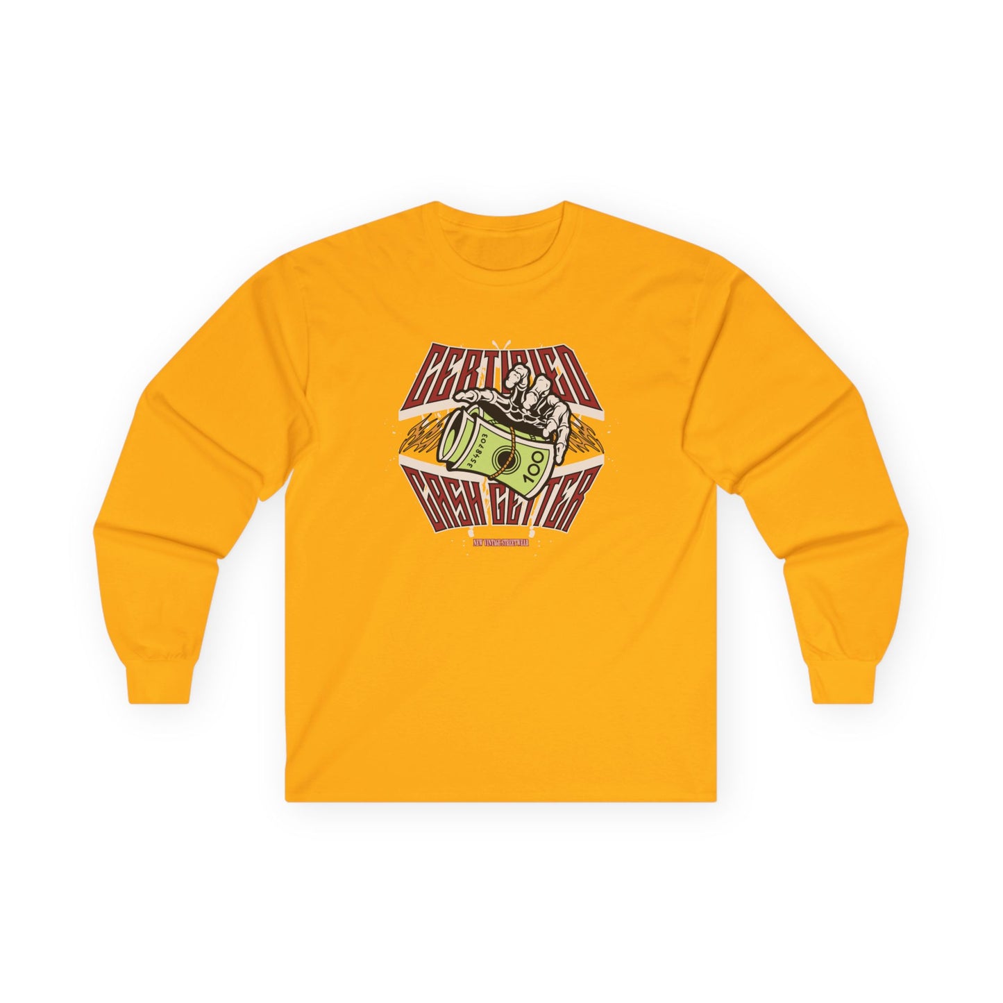 New Vintage Streetwear™ Certified Cash Getter Long Sleeve Tee