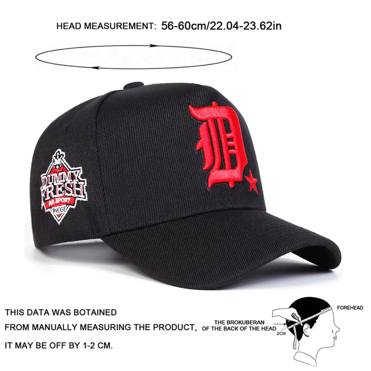 New Vintage Streetwear™ DUMMY FRESH Embroidered Adjustable Baseball Hat