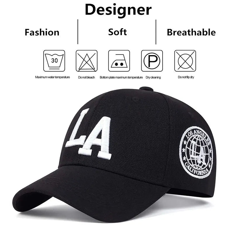 New Vintage Streetwear™ LA Embroidered Adjustable Snapback Baseball Hat