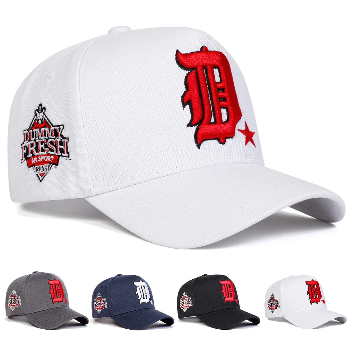 New Vintage Streetwear™ DUMMY FRESH Embroidered Adjustable Baseball Hat