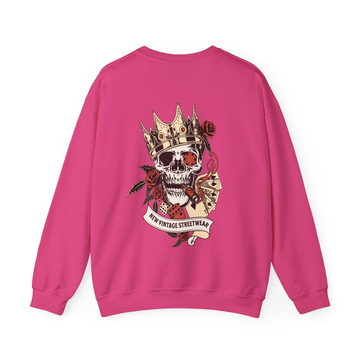 King of Spades New Vintage Streetwear™ Crewneck Sweatshirt | BACK PRINT