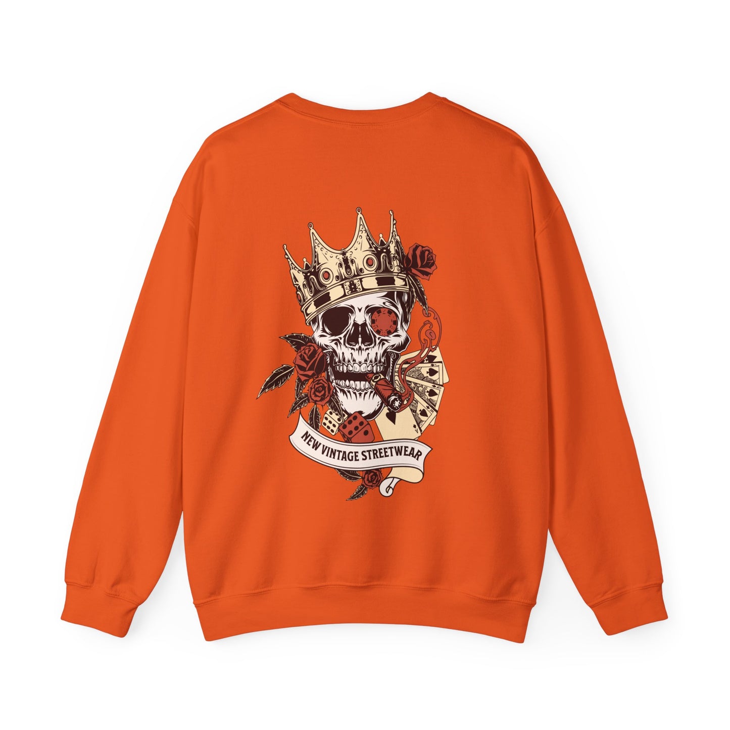 King of Spades New Vintage Streetwear™ Crewneck Sweatshirt | BACK PRINT