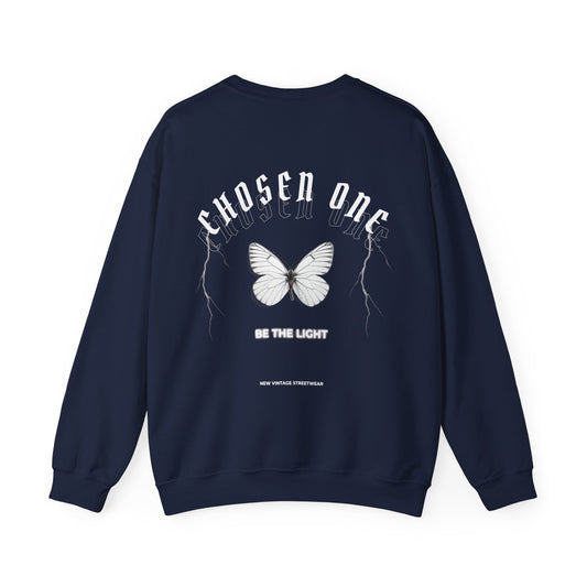 Chosen One Butterfly New Vintage Streetwear™ Crewneck Sweatshirt | BACK PRINT