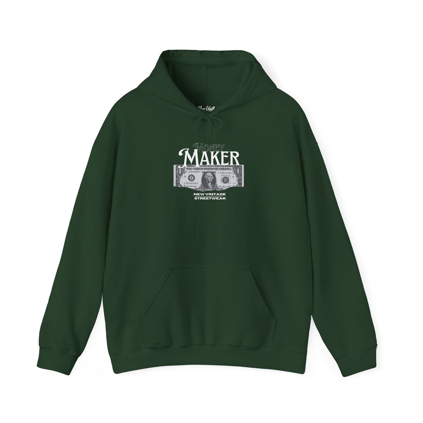 Money Maker New Vintage Streetwear™ Hoodie | FRONT PRINT