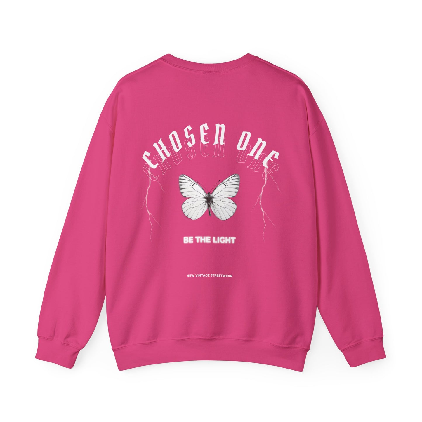 Chosen One Butterfly New Vintage Streetwear™ Crewneck Sweatshirt | BACK PRINT