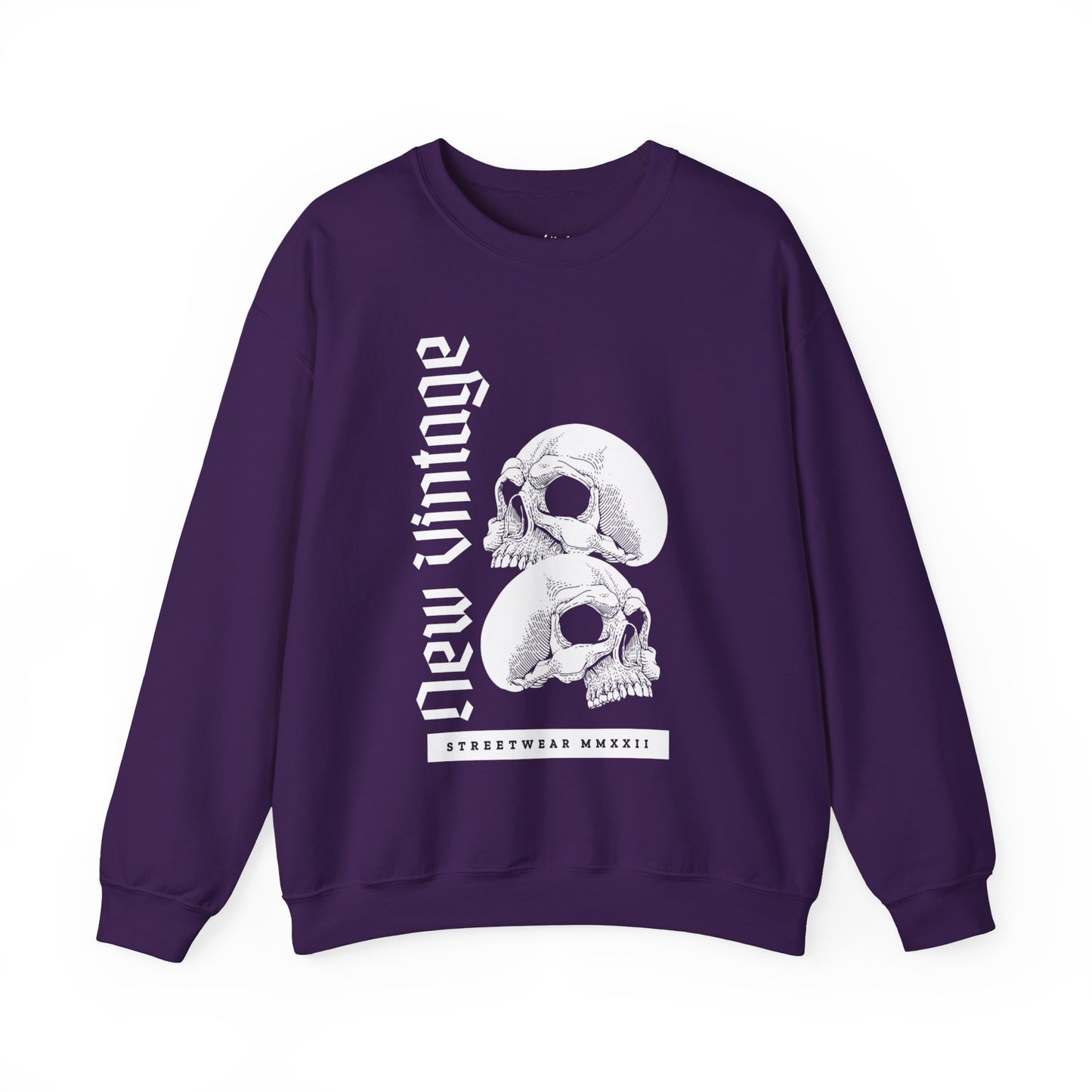 Two Skulls New Vintage Streetwear™ Crewneck Sweatshirt