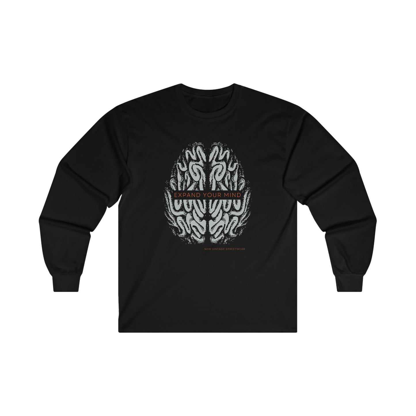 Expand Your Mind New Vintage Streetwear™ Long Sleeve Tee | FRONT PRINT