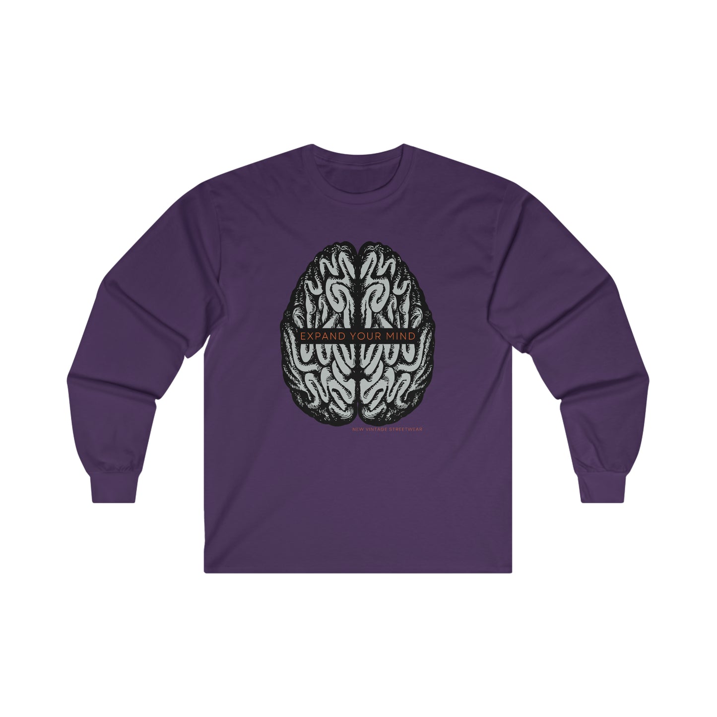 Expand Your Mind New Vintage Streetwear™ Long Sleeve Tee | FRONT PRINT