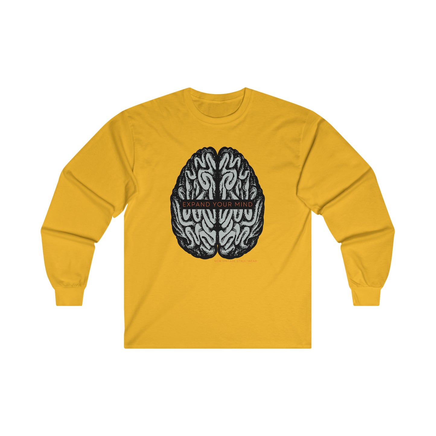 Expand Your Mind New Vintage Streetwear™ Long Sleeve Tee | FRONT PRINT