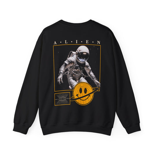 Alien New Vintage Streetwear™ Crewneck Sweatshirt | BACK PRINT w/ Front Logo