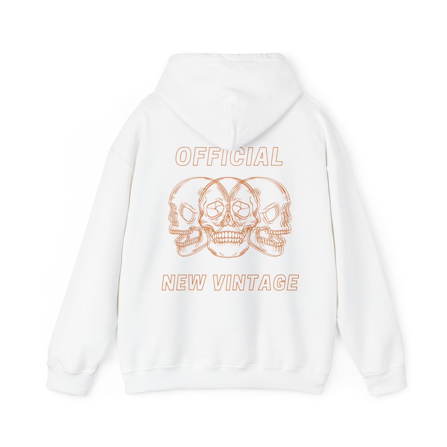 Three Headed Skull Hooded Sweatshirt | BACK PRINT w/ Front Logo