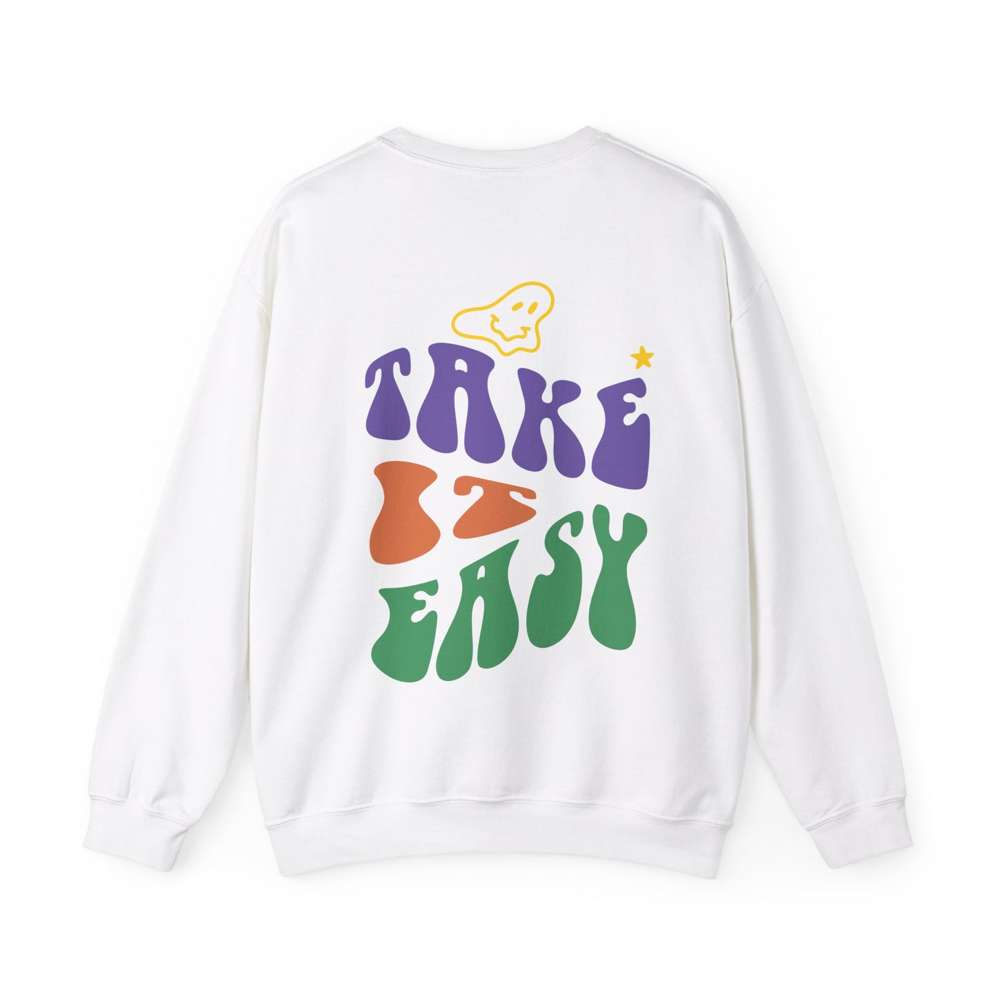 Take It Easy New Vintage Streetwear™ Crewneck Sweatshirt | BACK PRINT