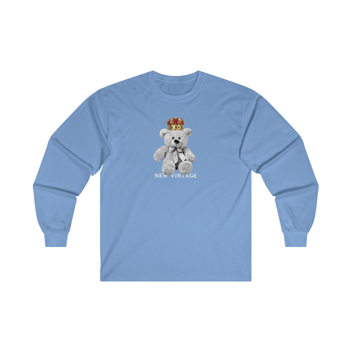 Teddy King New Vintage Streetwear™ Long Sleeve Tee | FRONT PRINT