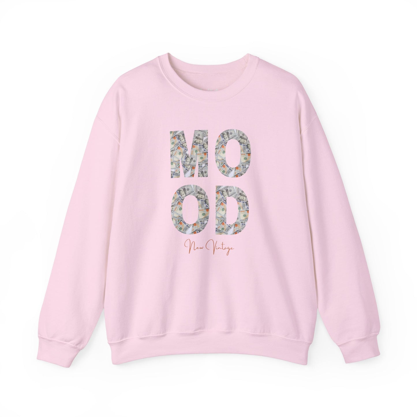 Money Mood New Vintage Streetwear™ Crewneck Sweatshirt | FRONT PRINT