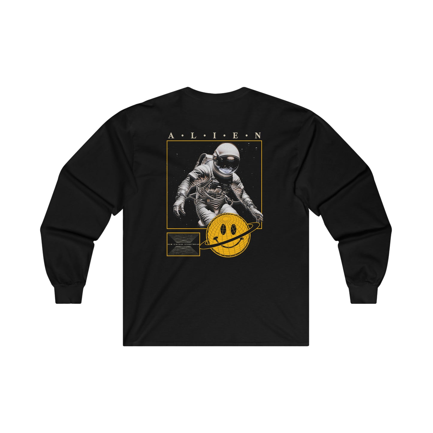 Alien New Vintage Streetwear™ Long Sleeve Tee | BACK PRINT w/ Front Logo