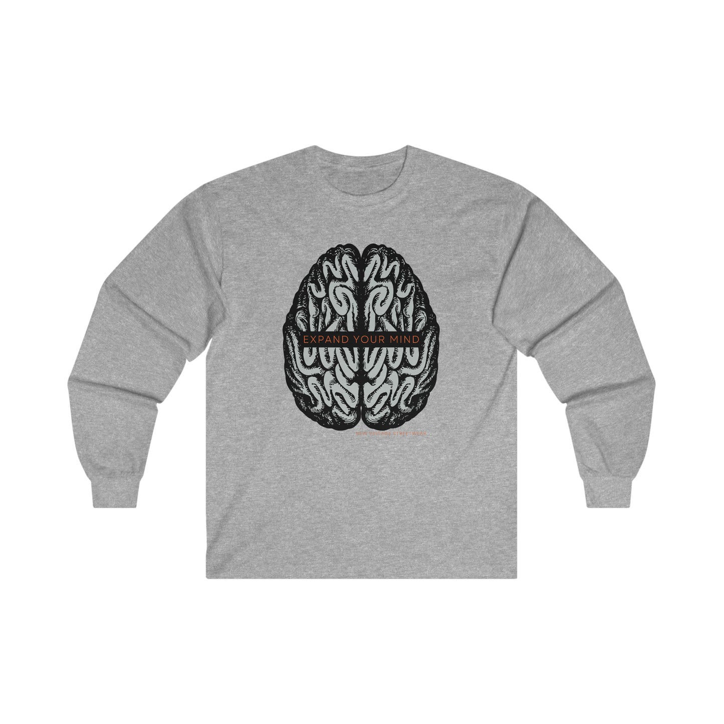 Expand Your Mind New Vintage Streetwear™ Long Sleeve Tee | FRONT PRINT