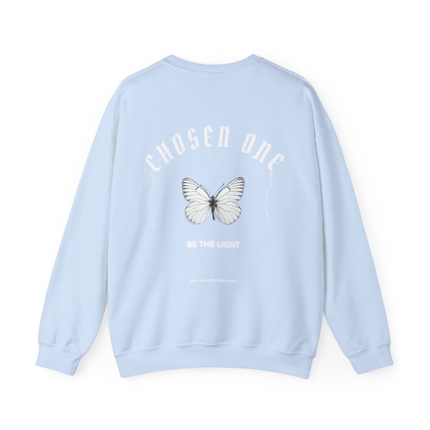 Chosen One Butterfly New Vintage Streetwear™ Crewneck Sweatshirt | BACK PRINT