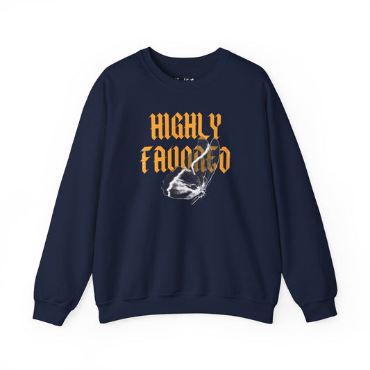 Highly Favored New Vintage Streetwear™ Crewneck Sweatshirt | FRONT PRINT