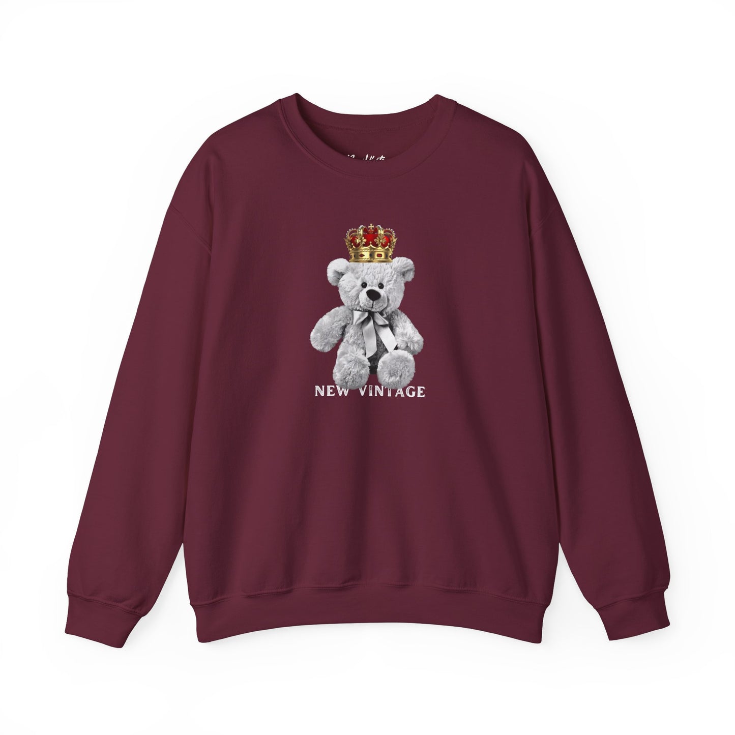 Teddy King New Vintage Streetwear™ Crewneck Sweatshirt | FRONT PRINT