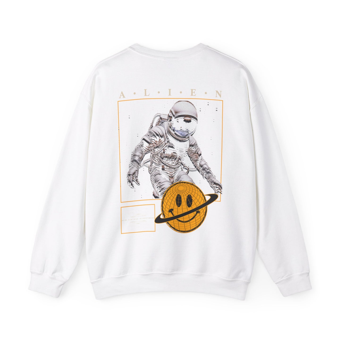 Alien New Vintage Streetwear™ Crewneck Sweatshirt | BACK PRINT w/ Front Logo