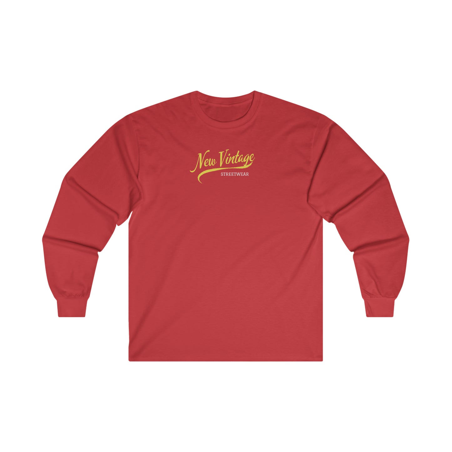 New Vintage Streetwear™ Cursive Long Sleeve Tee | FRONT PRINT