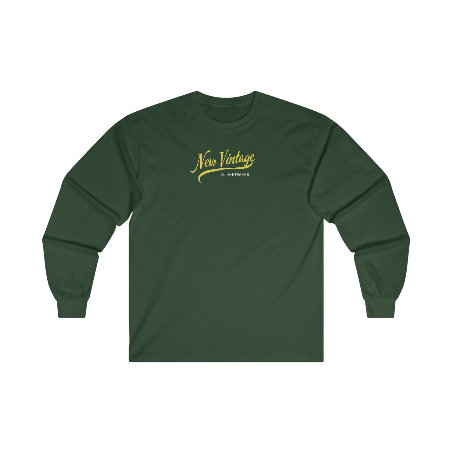 New Vintage Streetwear™ Cursive Long Sleeve Tee | FRONT PRINT