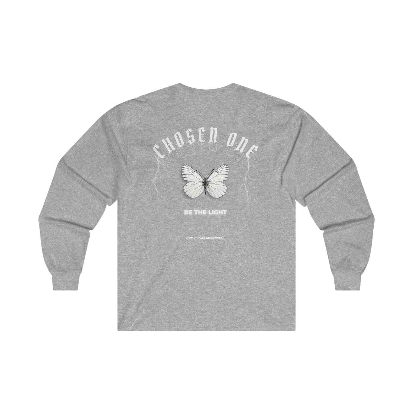 Chosen One Butterfly New Vintage Streetwear™ Long Sleeve Tee | BACK PRINT