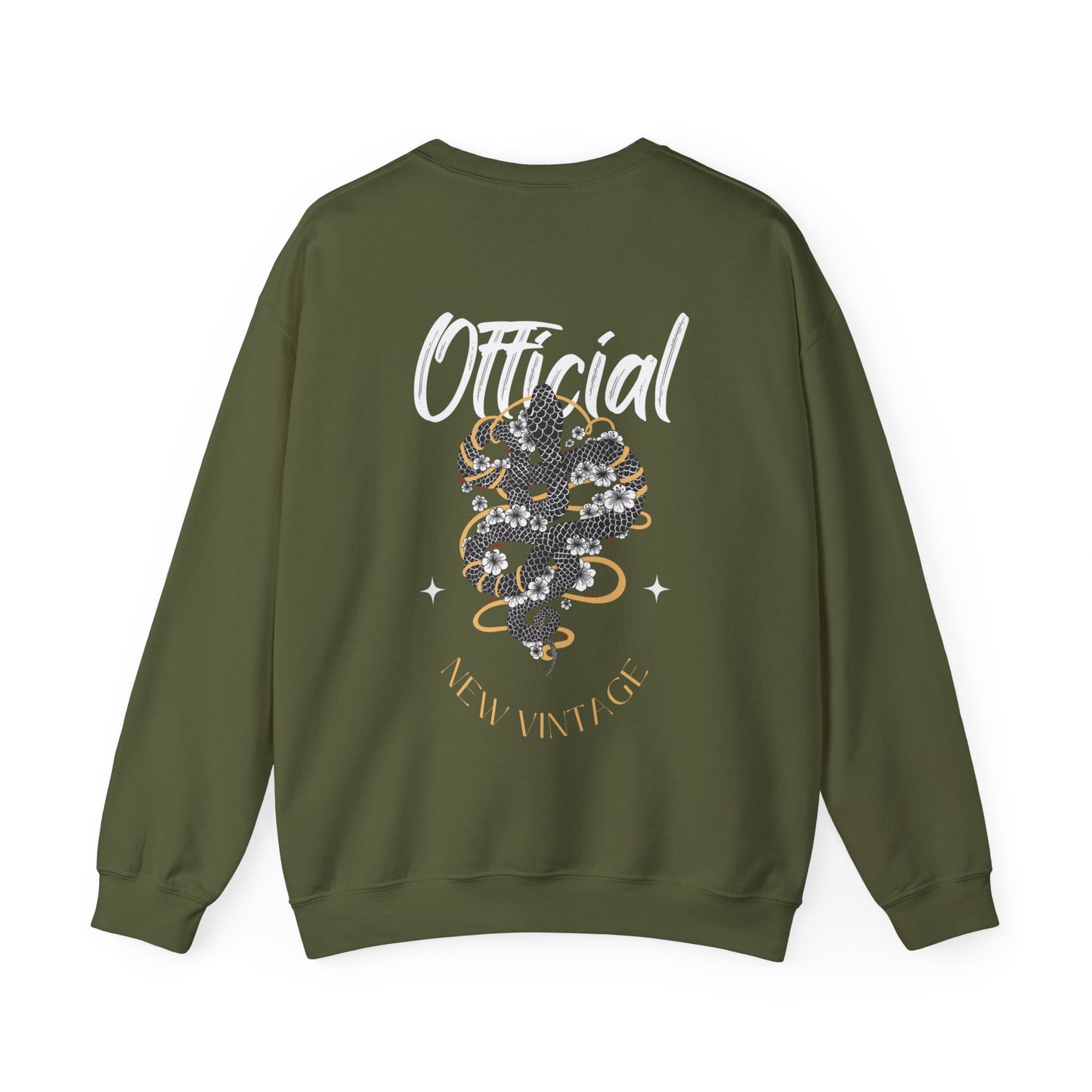 Official New Vintage Streetwear™ Snake Crewneck Sweatshirt | FRONT PRINT