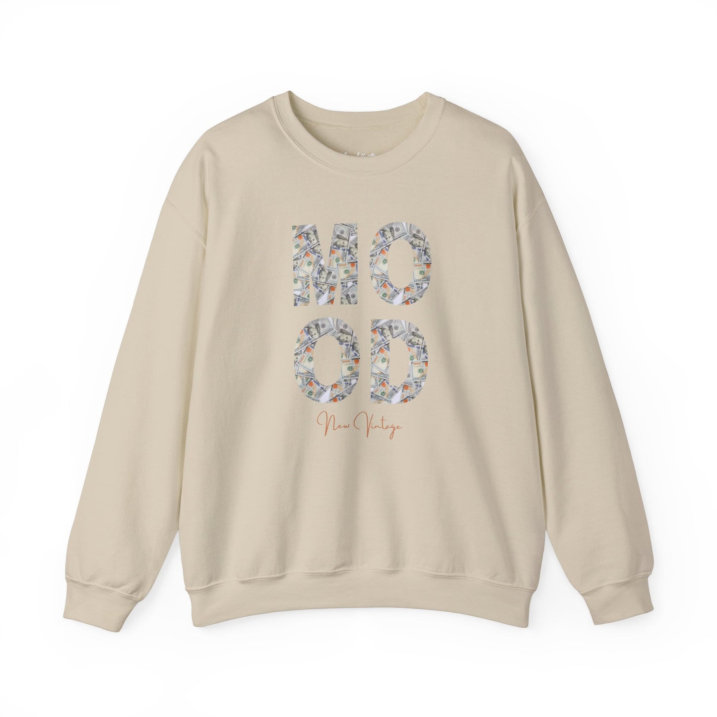 Money Mood New Vintage Streetwear™ Crewneck Sweatshirt | FRONT PRINT