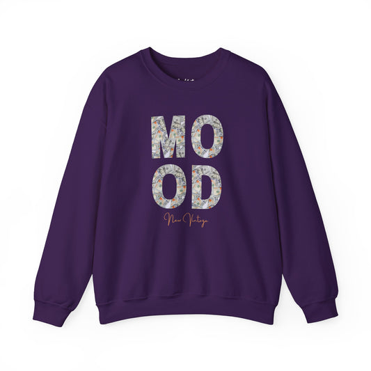 Money Mood New Vintage Streetwear™ Crewneck Sweatshirt | FRONT PRINT