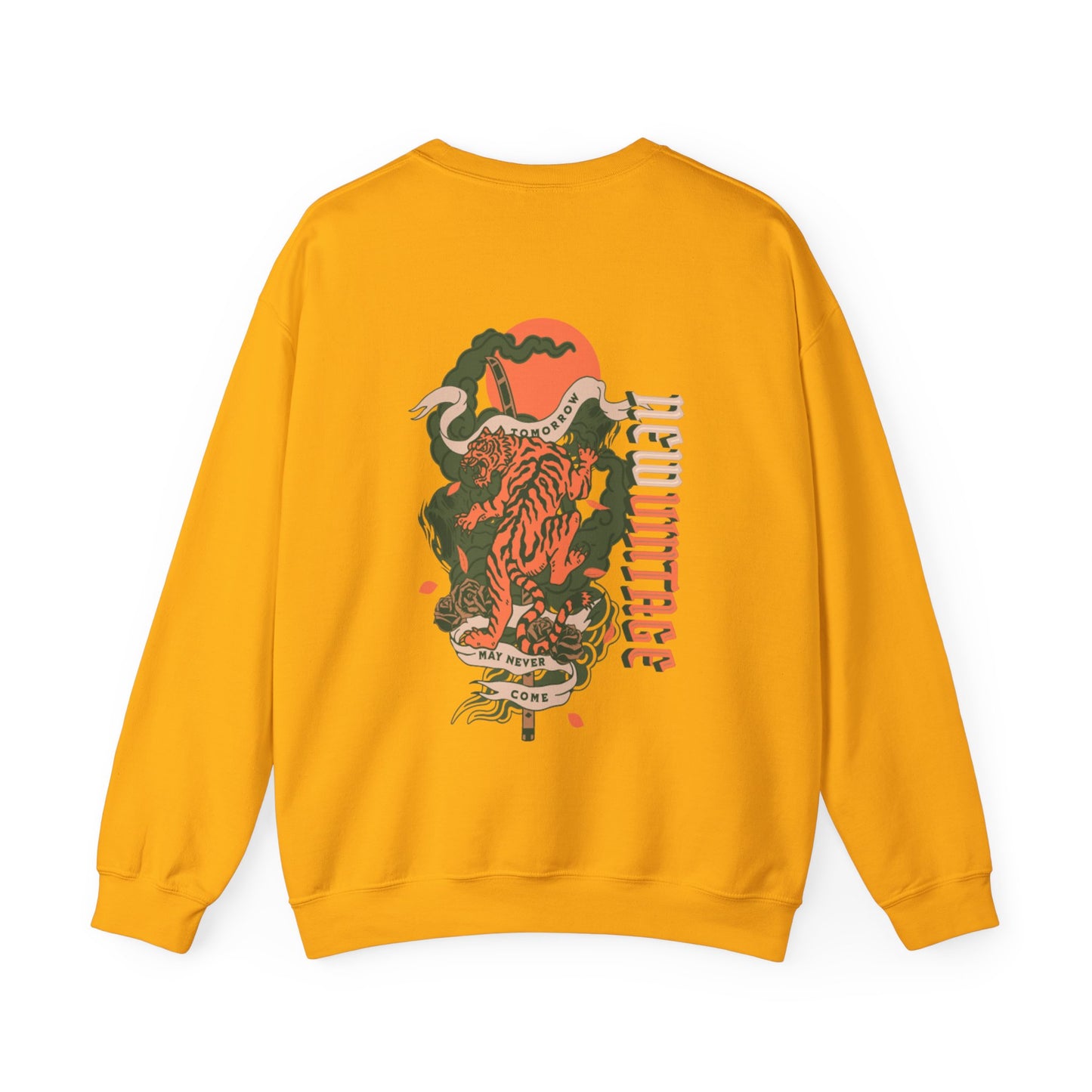 Tomorrow May Never Come New Vintage Streetwear™  Crewneck Sweatshirt | BACK PRINT