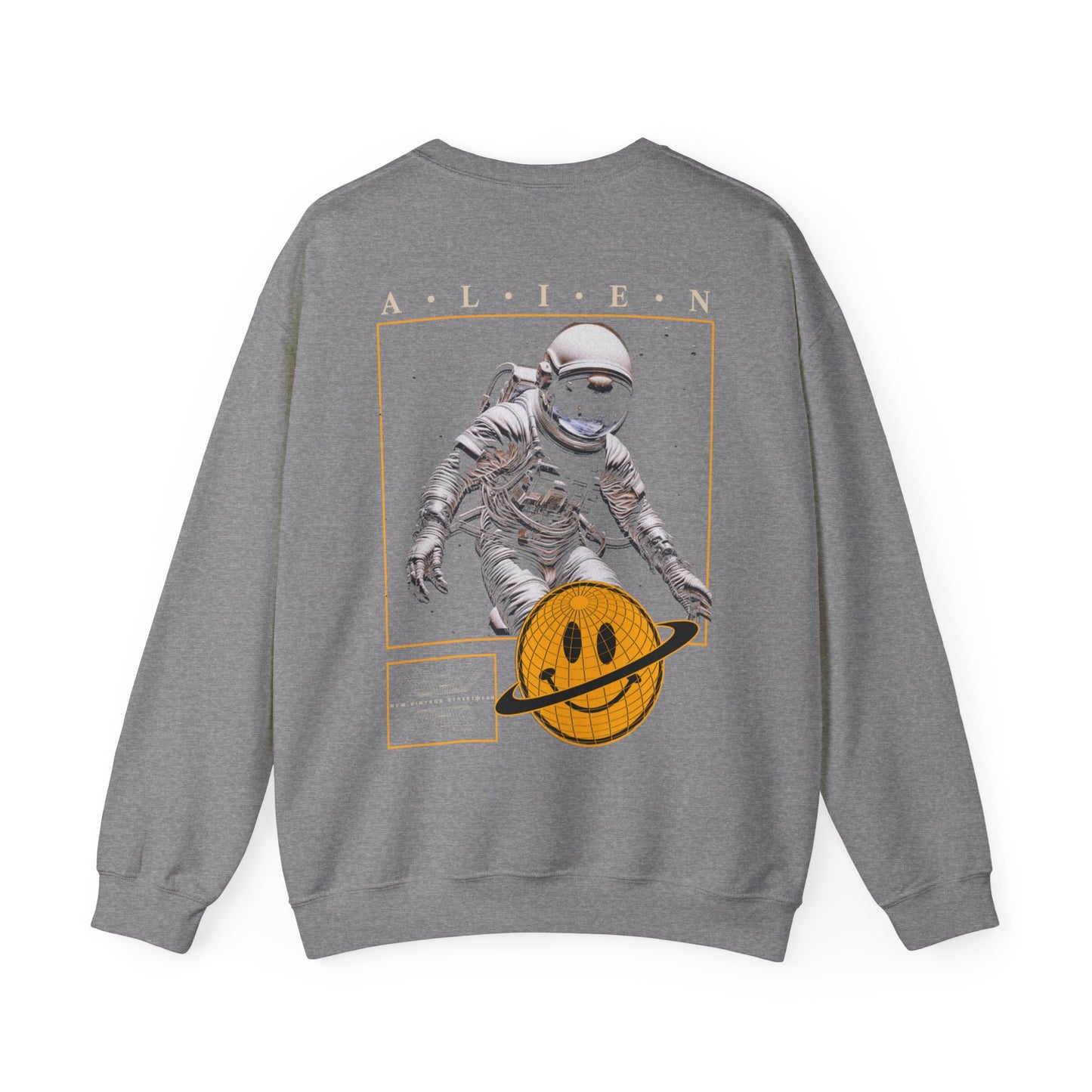 Alien New Vintage Streetwear™ Crewneck Sweatshirt | BACK PRINT w/ Front Logo