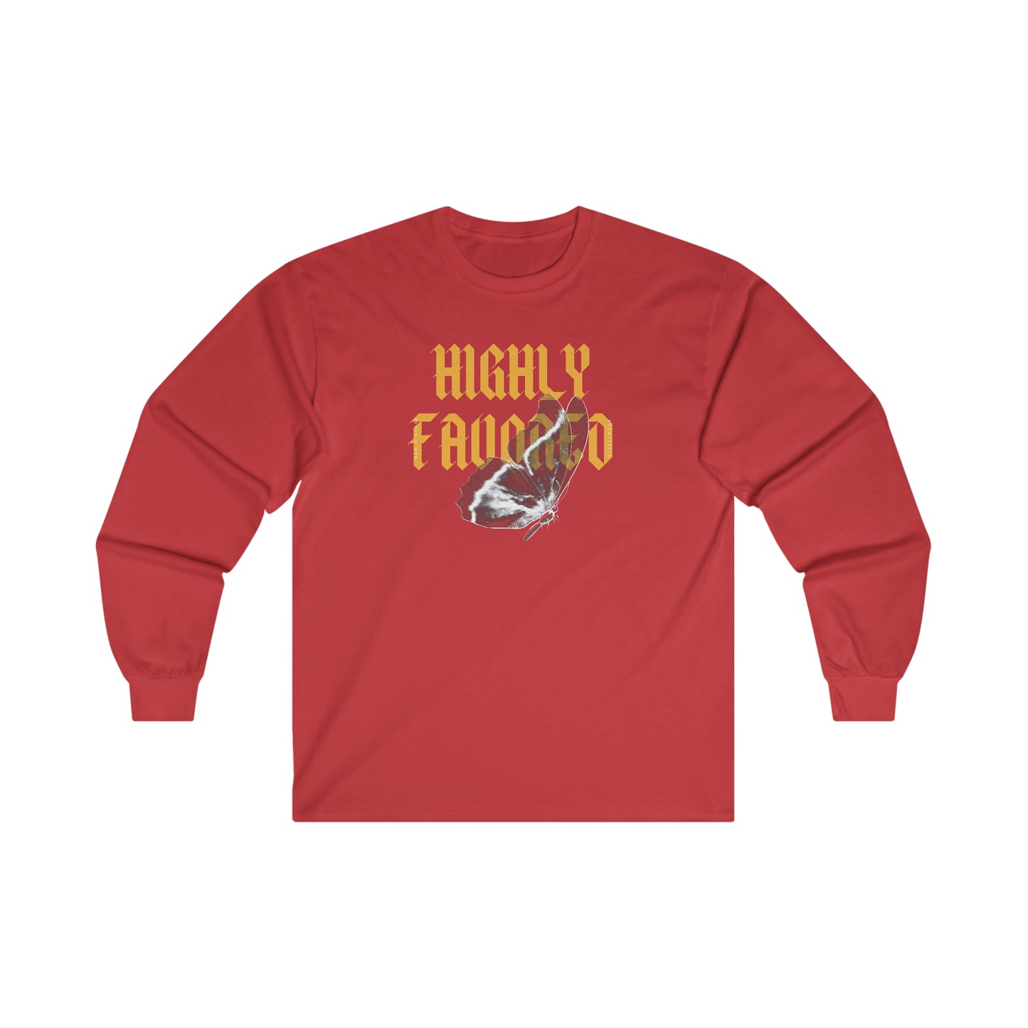 Highly Favored New Vintage Streetwear™ Long Sleeve Tee | FRONT PRINT