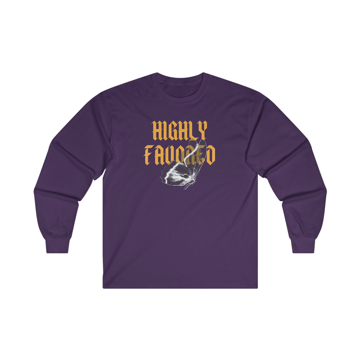 Highly Favored New Vintage Streetwear™ Long Sleeve Tee | FRONT PRINT