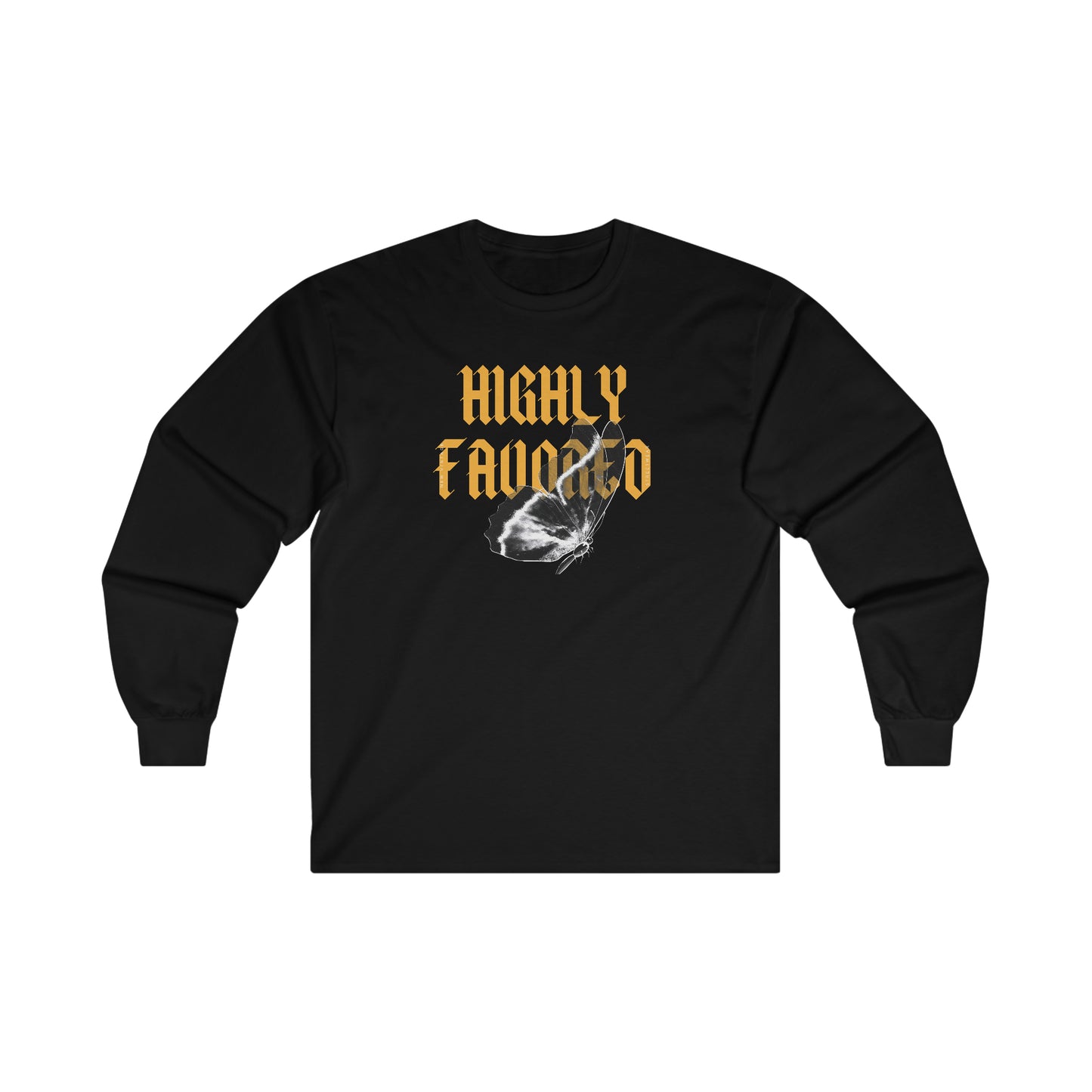 Highly Favored New Vintage Streetwear™ Long Sleeve Tee | FRONT PRINT