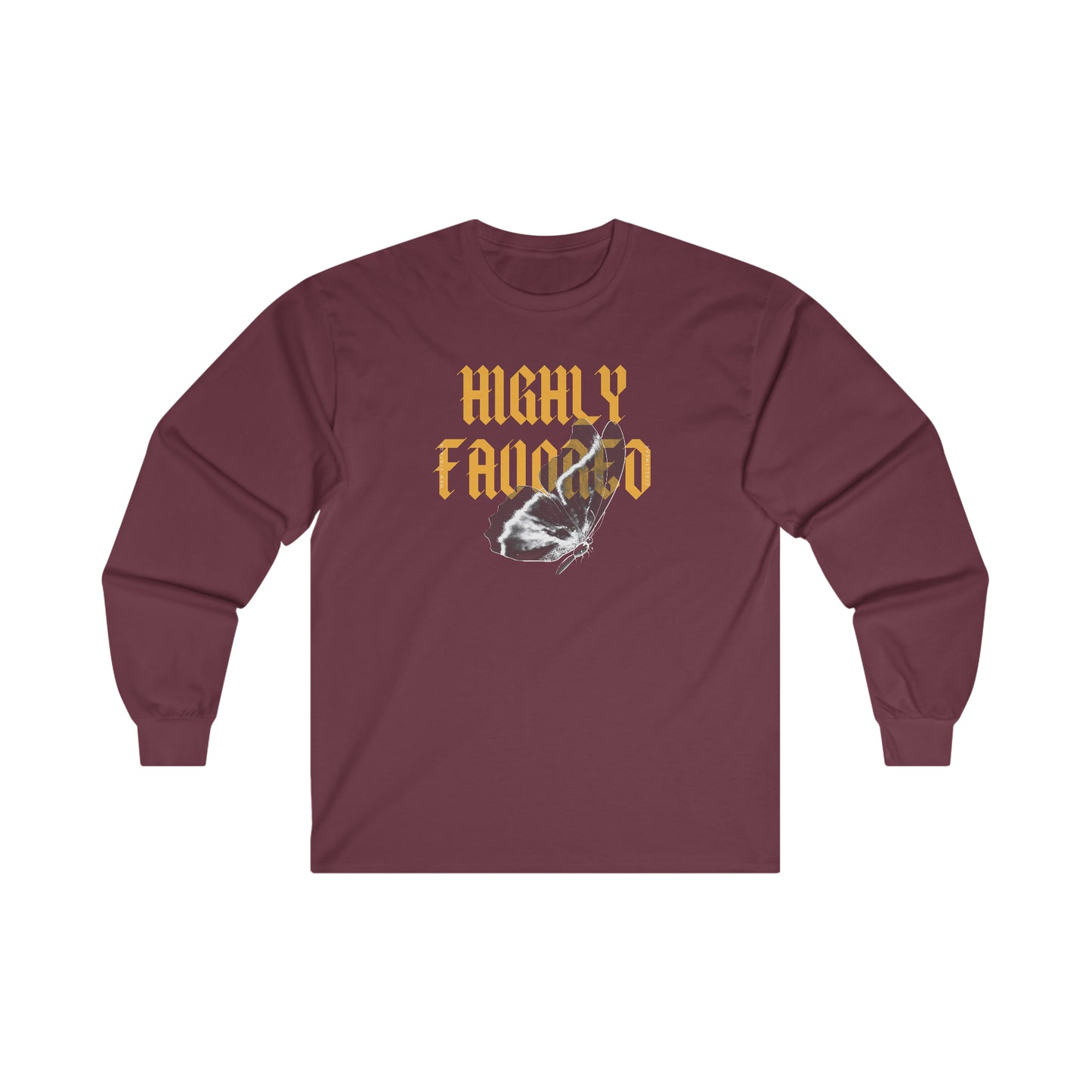 Highly Favored New Vintage Streetwear™ Long Sleeve Tee | FRONT PRINT