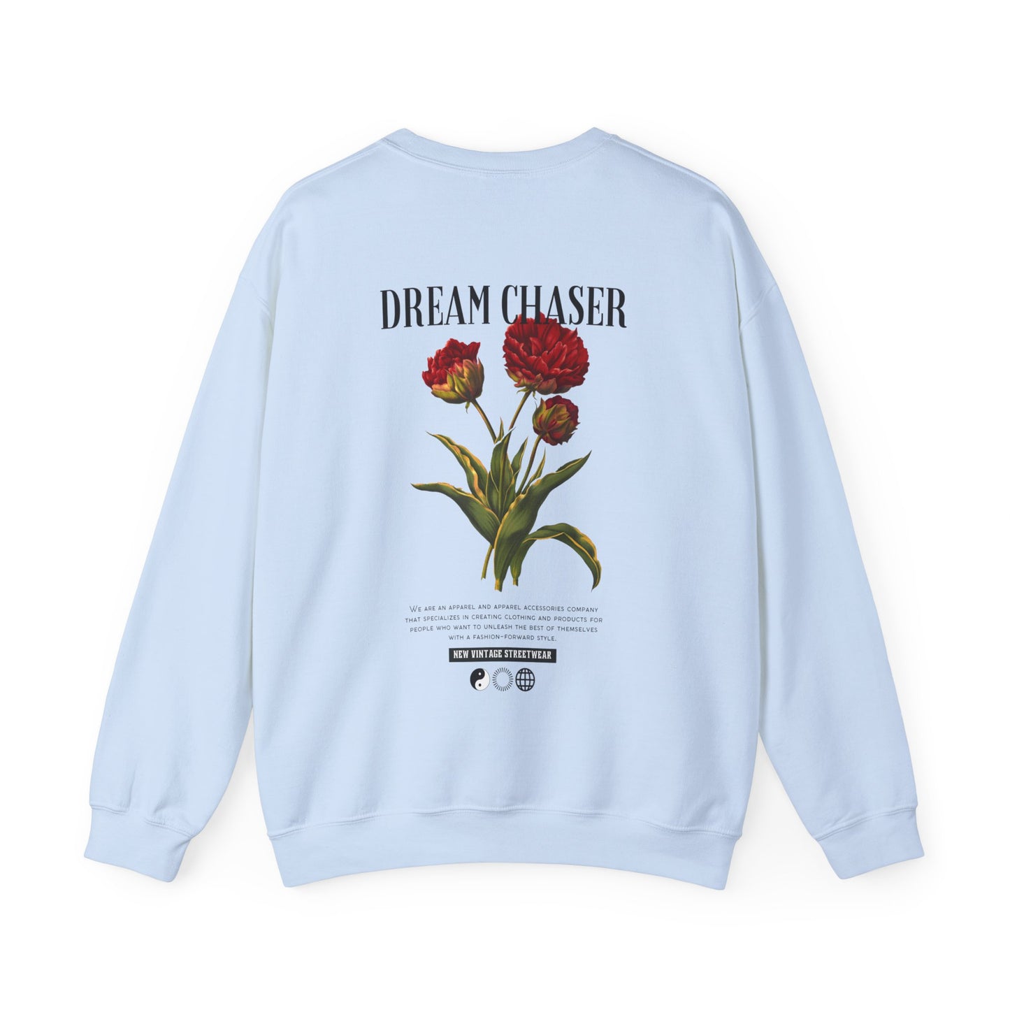 Dreamchaser New Vintage Streetwear™ Crewneck Sweatshirt | BACK PRINT