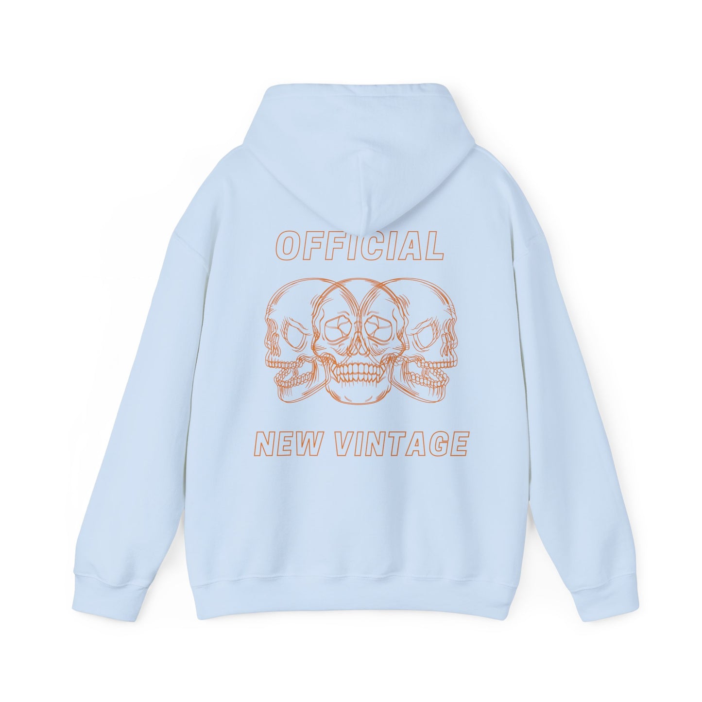 Three Headed Skull Hooded Sweatshirt | BACK PRINT w/ Front Logo