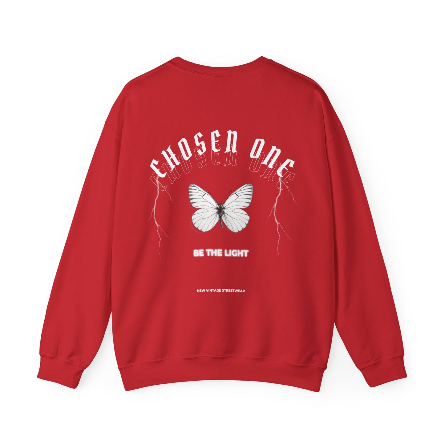 Chosen One Butterfly New Vintage Streetwear™ Crewneck Sweatshirt | BACK PRINT