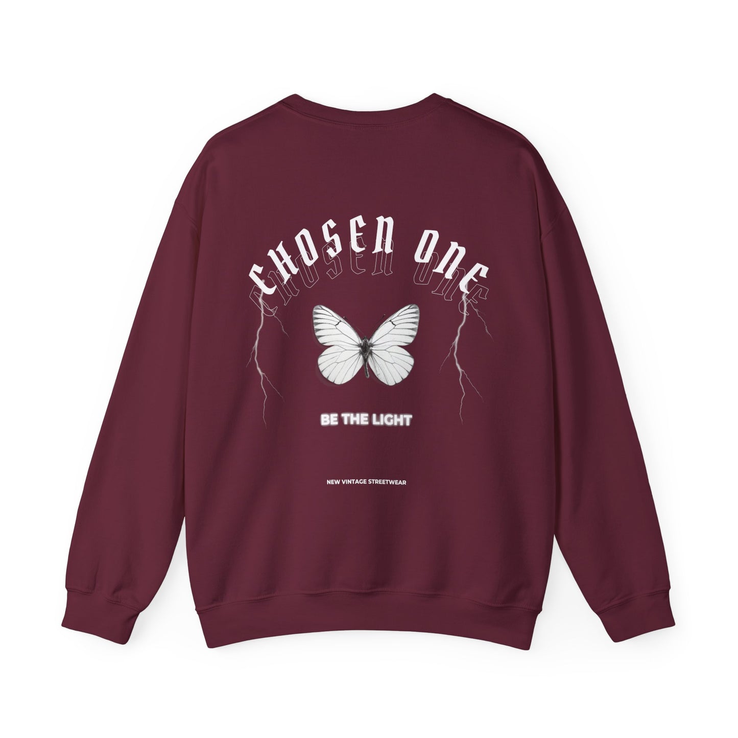 Chosen One Butterfly New Vintage Streetwear™ Crewneck Sweatshirt | BACK PRINT