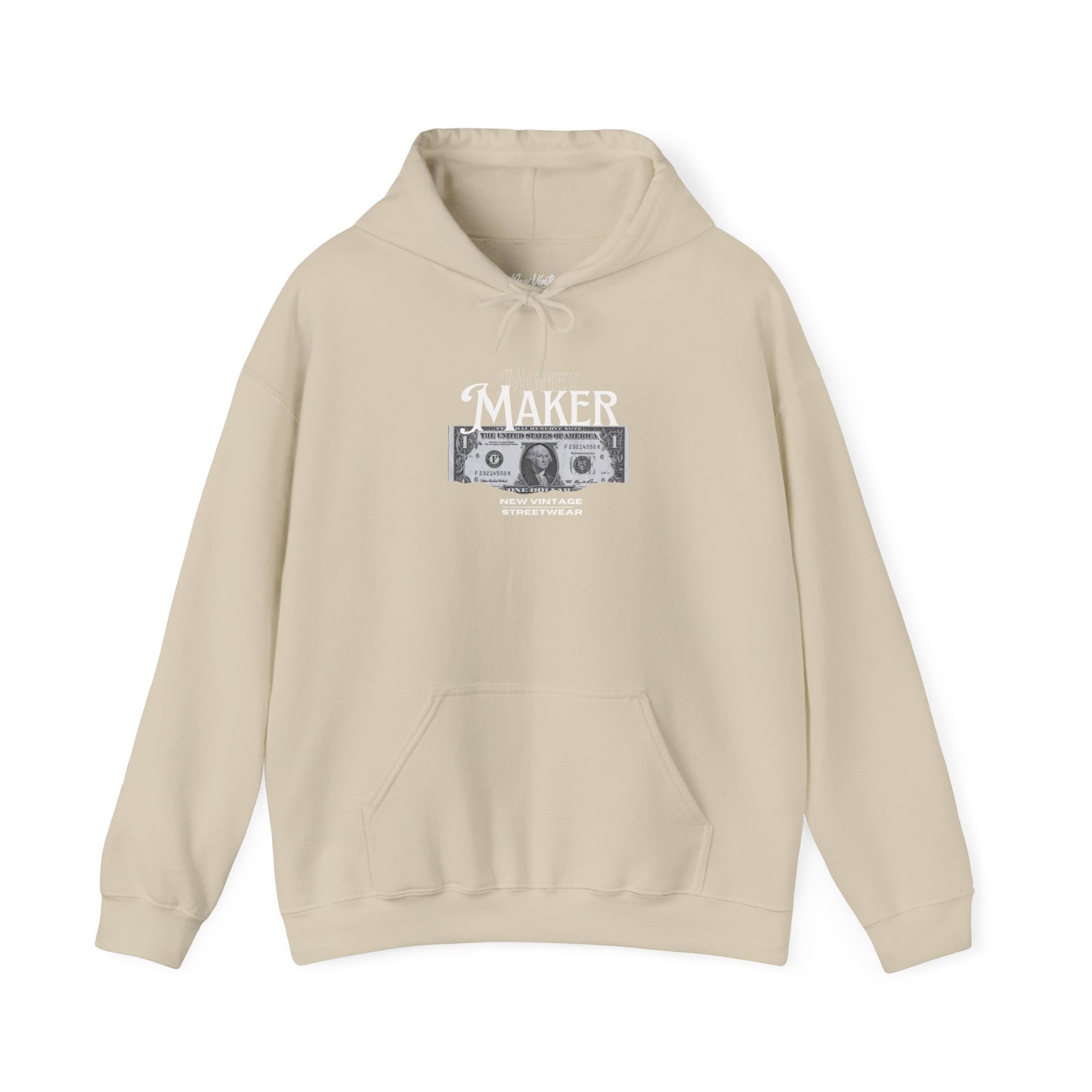 Money Maker New Vintage Streetwear™ Hoodie | FRONT PRINT