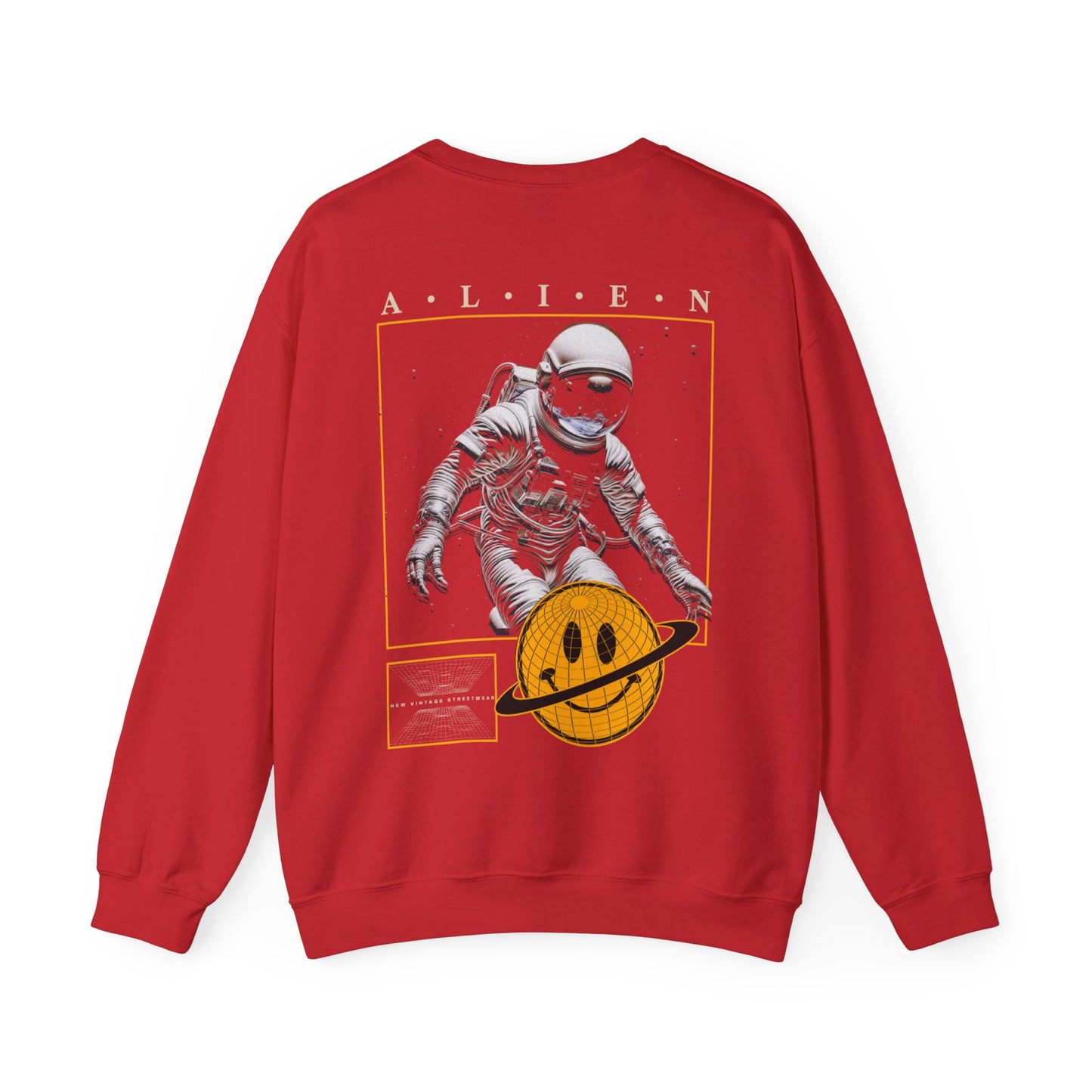 Alien New Vintage Streetwear™ Crewneck Sweatshirt | BACK PRINT w/ Front Logo