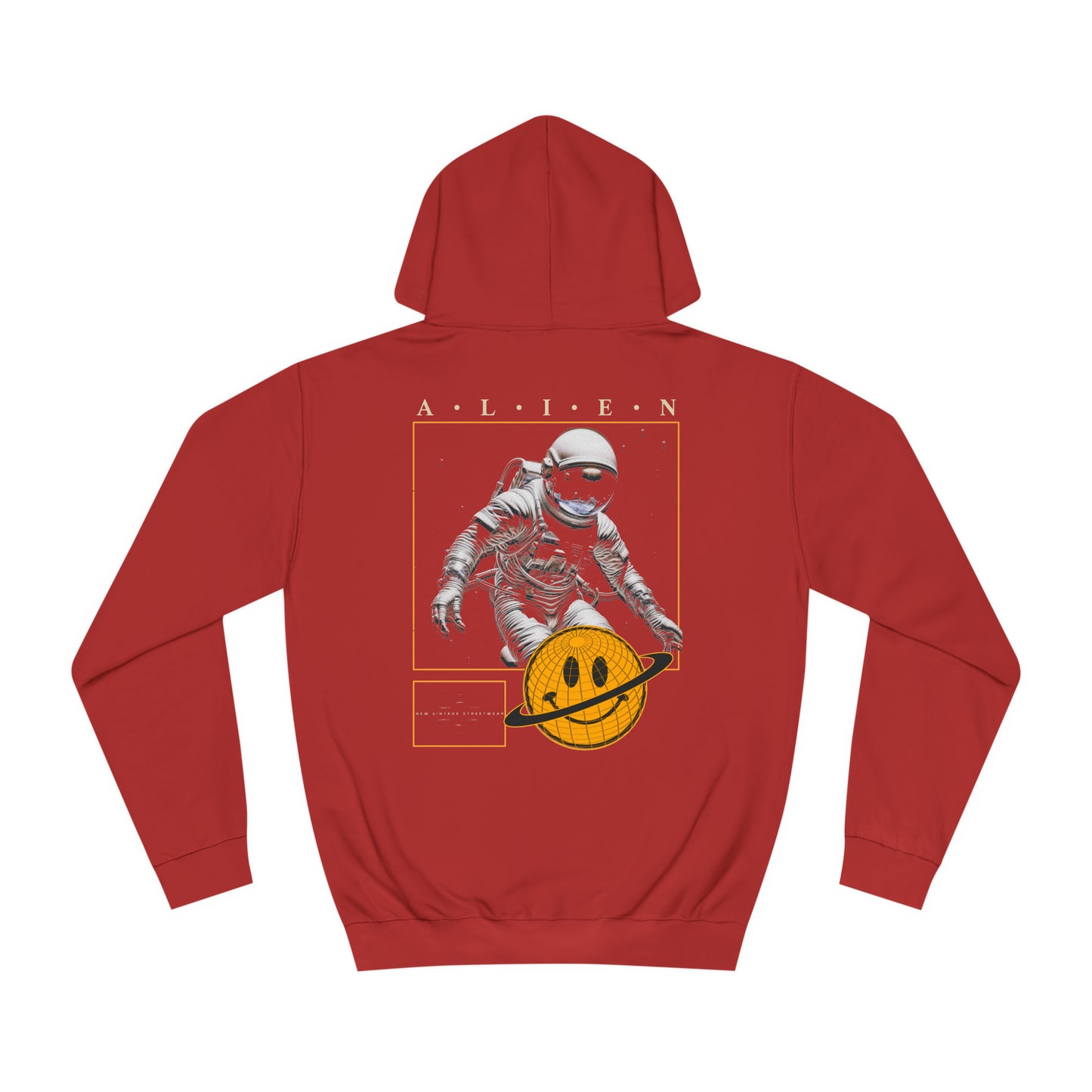 Alien New Vintage Streetwear™ Hoodie | BACK PRINT w/ Front Logo