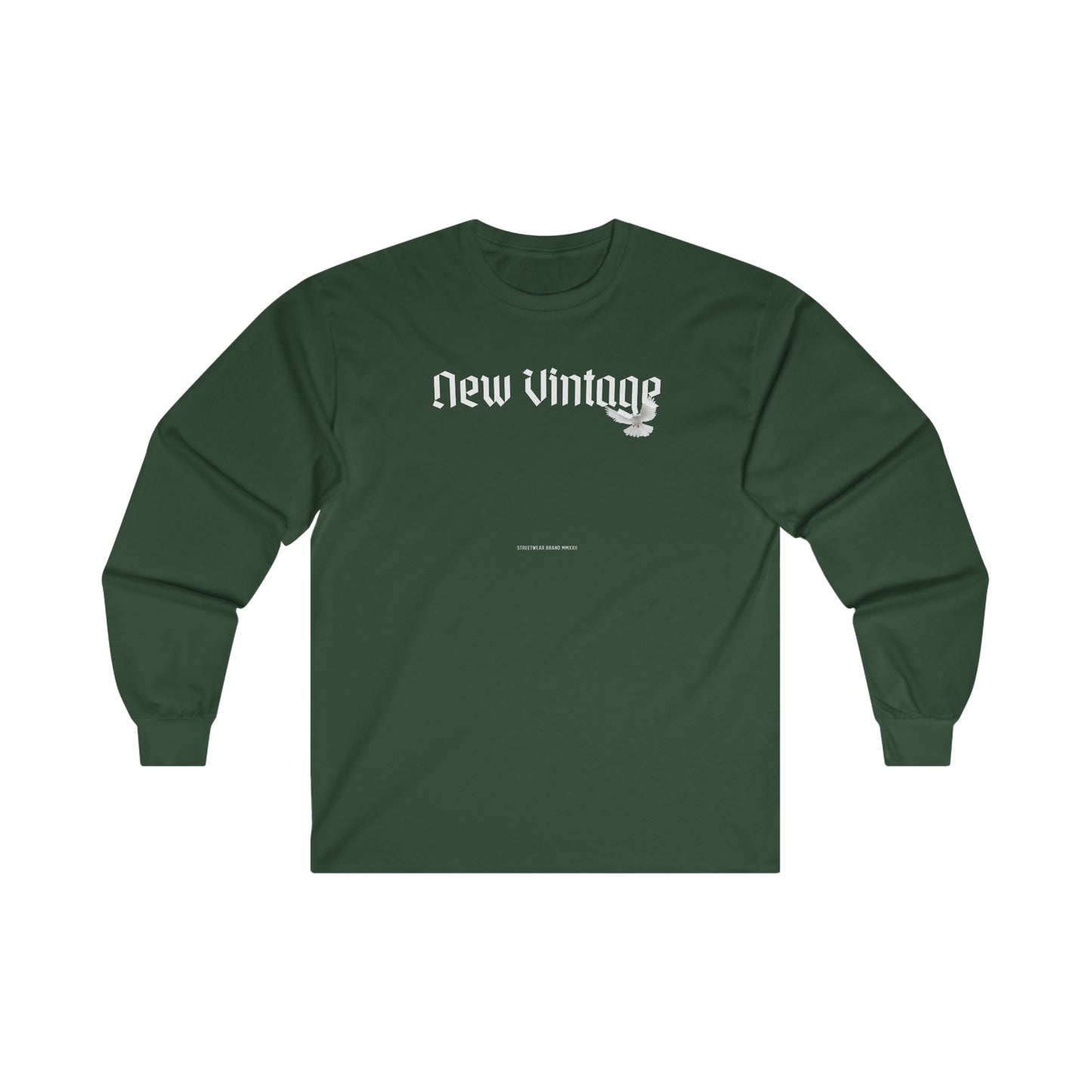 New Vintage Streetwear™ Dove Long Sleeve Tee | FRONT PRINT