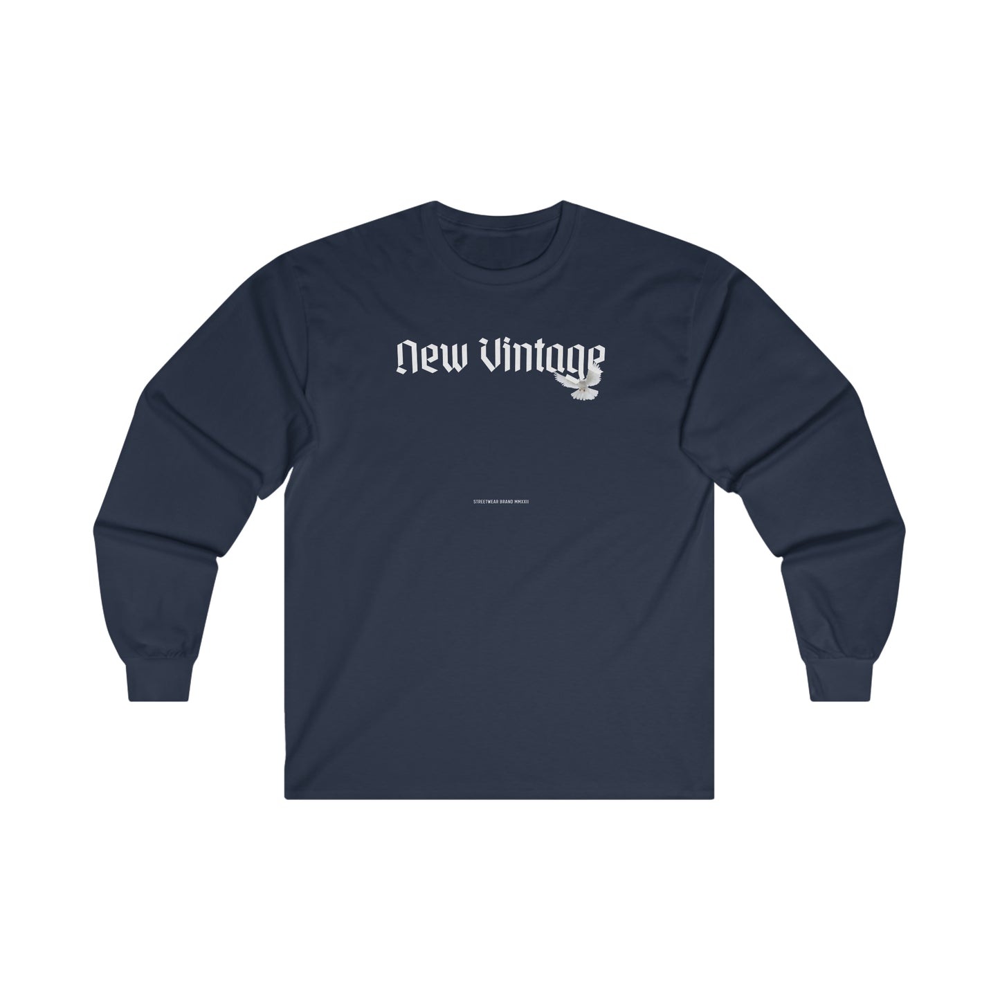 New Vintage Streetwear™ Dove Long Sleeve Tee | FRONT PRINT