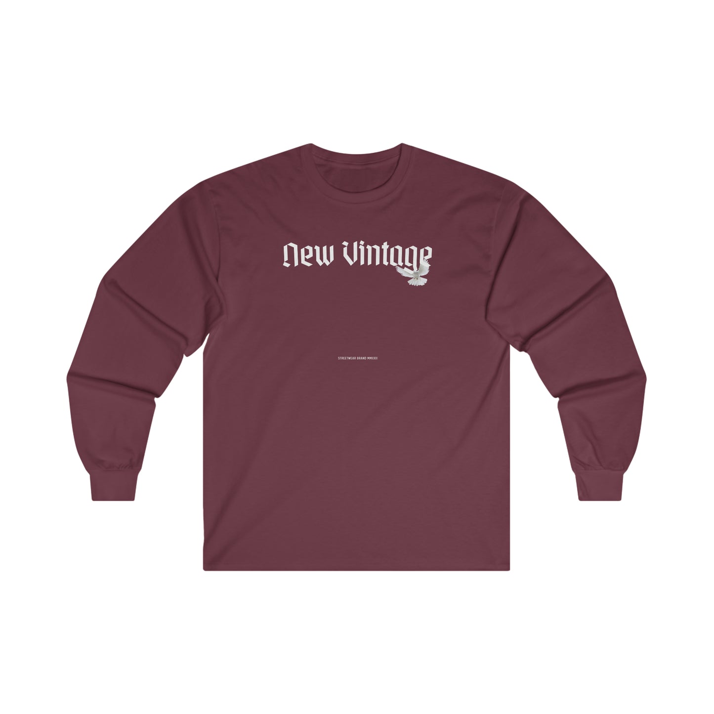 New Vintage Streetwear™ Dove Long Sleeve Tee | FRONT PRINT